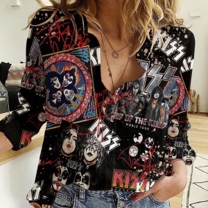 Kiss Band 3D Linen Shirt - TANTN 3454