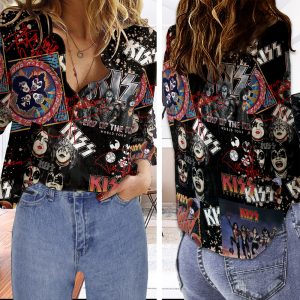 Kiss Band 3D Linen Shirt - TANTN 3454