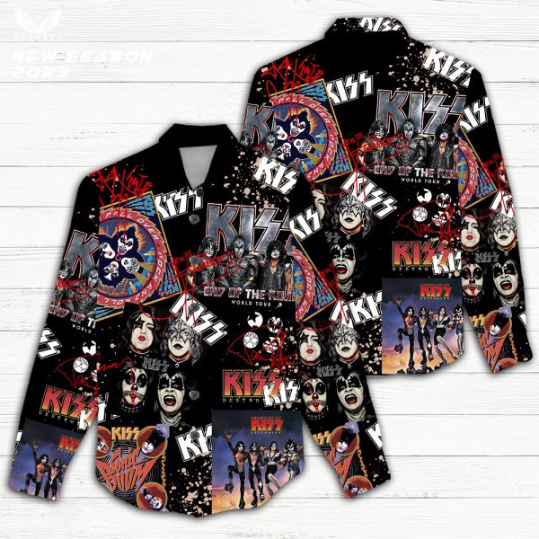 Kiss Band 3D Linen Shirt - TANTN 3454