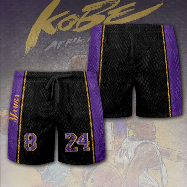 Kobe Bryant x Los Angeles Lakers 3D Shorts - VANDH 1976