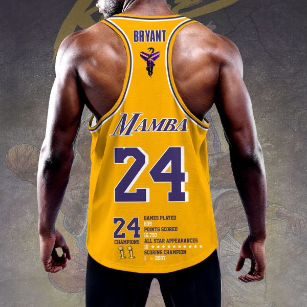 Kobe Bryant x Los Angeles Lakers Y-Back Muscle Tank Top - VANDH 1969