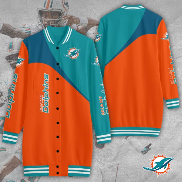 Miami Dolphins 3D Women's Long Jersey - TANTN 3933