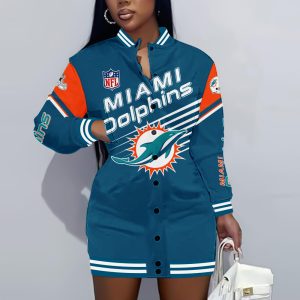 Miami Dolphins 3D Women's Long Jersey - TANTN 3936