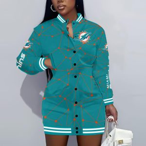 Miami Dolphins 3D Women's Long Jersey - TANTN 3943