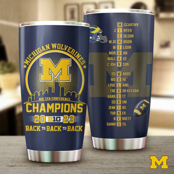 Michigan Wolverines Football Tumbler Cup - TANTN 3794