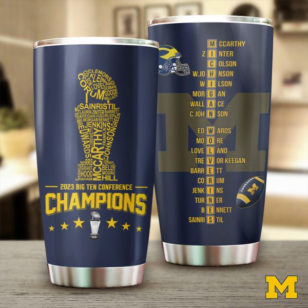 Michigan Wolverines Football Tumbler Cup - TANTN 3867