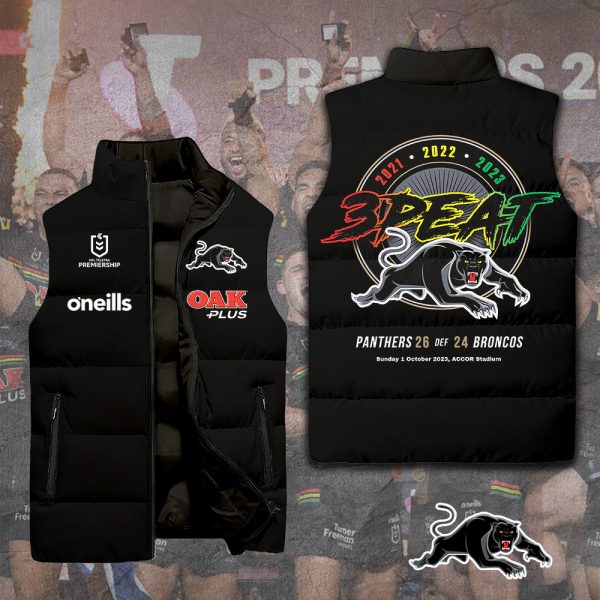 Penrith Panthers 2D Sleeveless Jacket - TANTN 3527