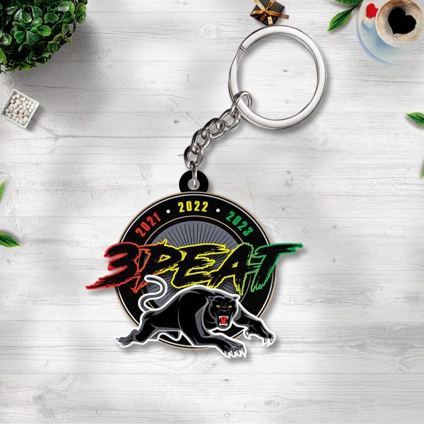 Penrith Panthers Custom Shape 2-sided Keychain - TANTN 3738