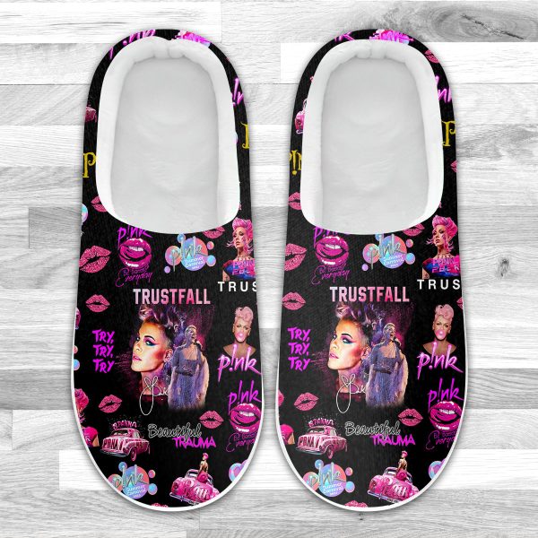 P!nk Custom Home Fleece Slippers - VANDH 1853