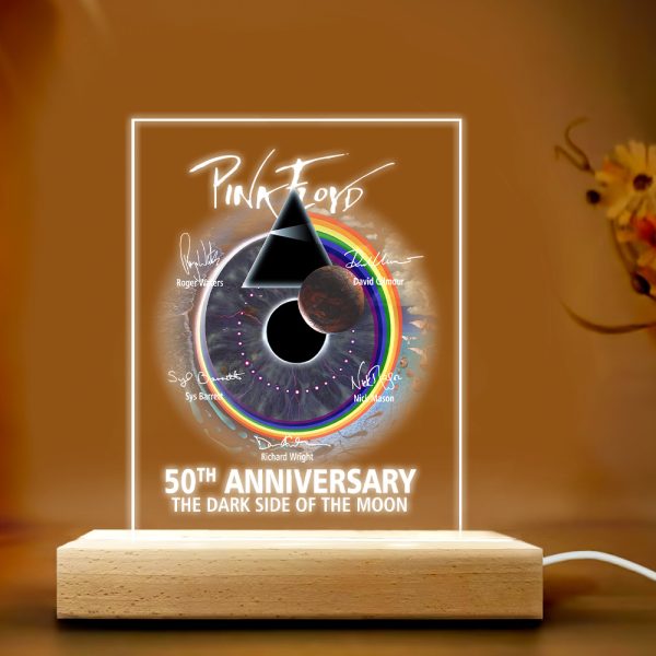 Pink Floyd Led Light with Wooden Base (7 Colors) - TANTN 3424