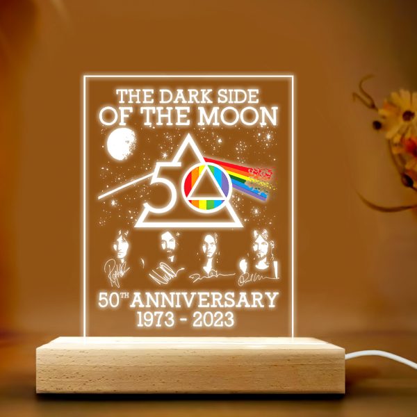 Pink Floyd Led Light with Wooden Base (7 Colors) - TANTN 3425