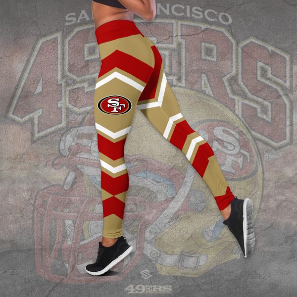 San Francisco 49ers Hollow Tank Top Leggings - TANTN 3816