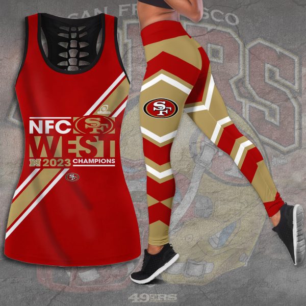 San Francisco 49ers Hollow Tank Top Leggings - TANTN 3816