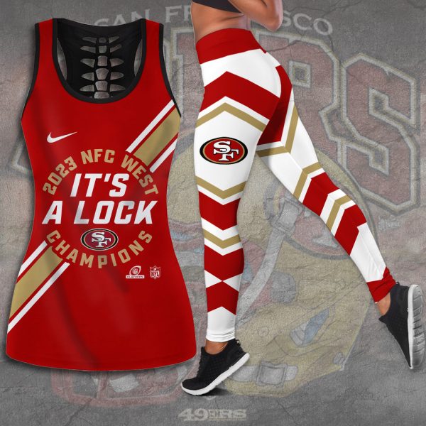 San Francisco 49ers Hollow Tank Top Leggings - TANTN 3817