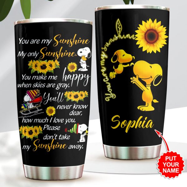 Personalized Snoopy Tumbler Cup - VANDH 1942