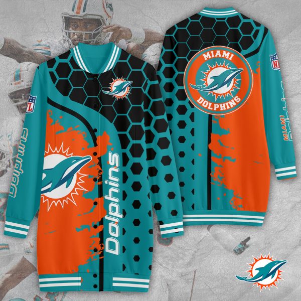 Miami Dolphins 3D Women's Long Jersey - TANTN 3935