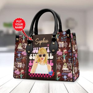 Personalized Taylor Swift Leather HandBag - VANDH 2071