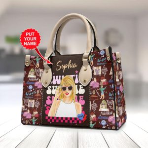 Personalized Taylor Swift Leather HandBag - VANDH 2071