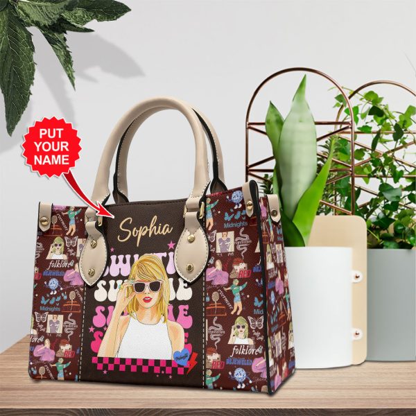 Personalized Taylor Swift Leather HandBag - VANDH 2071