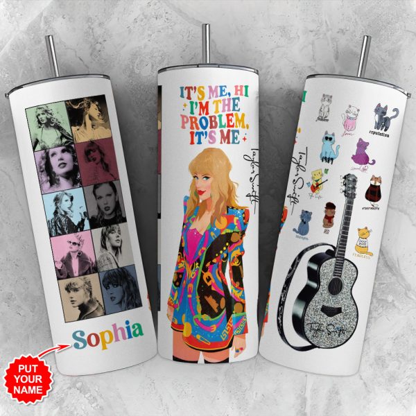 Personalized Taylor Swift Skinny Tumbler - VANDH 2019