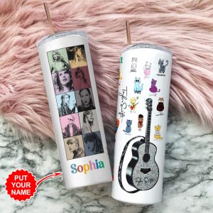 Personalized Taylor Swift Skinny Tumbler - VANDH 2019