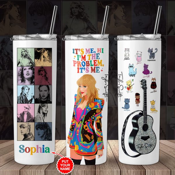 Personalized Taylor Swift Skinny Tumbler - VANDH 2019