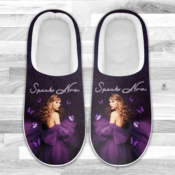 Taylor Swift Custom Home Fleece Slippers - HOATT 3970