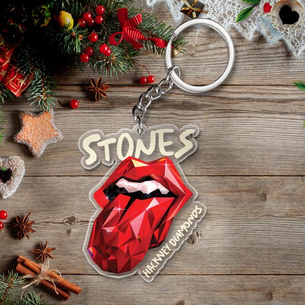 The Rolling Stones Custom Shape 1-sided Keychain - TANTN 3784