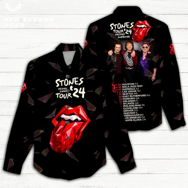 The Rolling Stones 3D Linen Shirt - TANTN 3496