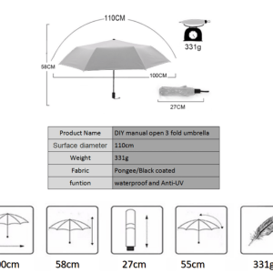 Prince Custom 3D Umbrella - MAITM 6003