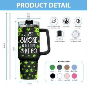 Personalized Weed x Hello Kitty 40oz Stanley Tumbler - VANDH 1921