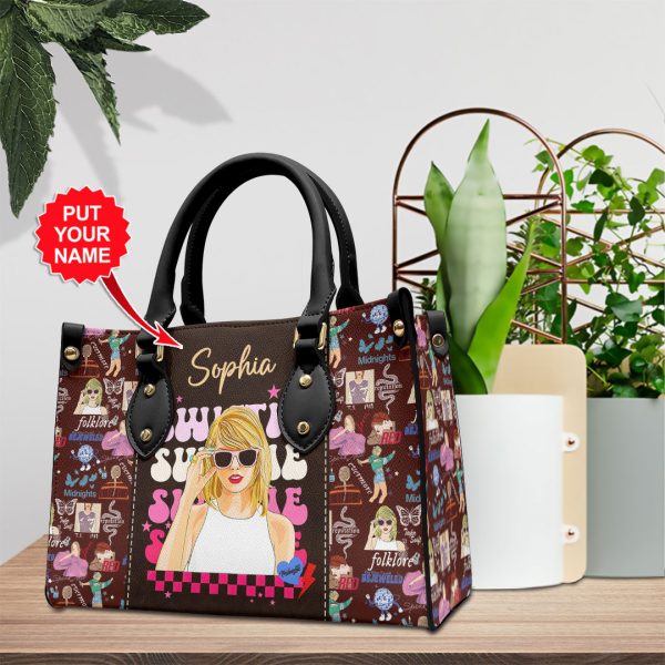 Personalized Taylor Swift Leather HandBag - VANDH 2071