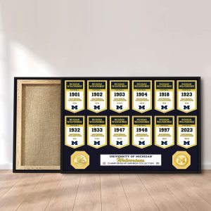 Michigan Wolverines Football Canvas - MAITM 5637