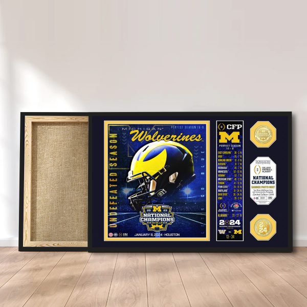 Michigan Wolverines Football Canvas - MAITM 5639