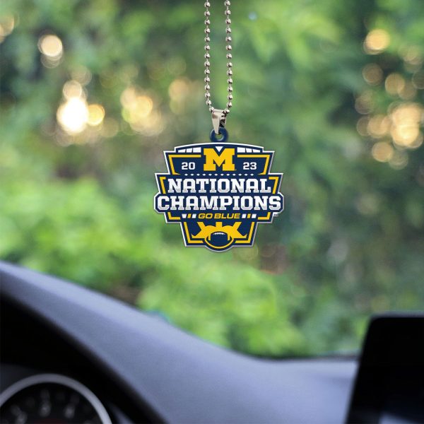 Michigan Wolverines Football Custom shape 1-sided Acrylic Car Ornament - MAITM 5406