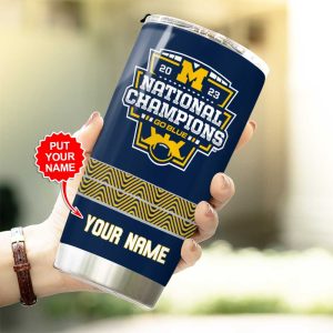 Personalized Michigan Wolverines Football Tumbler Cup - MAITM 5461