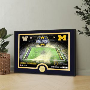 Michigan Wolverines Football Canvas - MAITM 5638