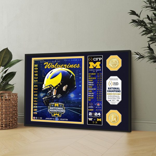 Michigan Wolverines Football Canvas - MAITM 5639