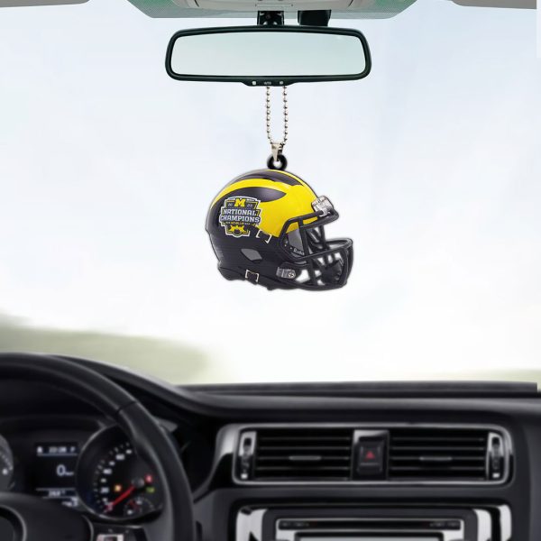 Michigan Wolverines Football Custom shape 1-sided Acrylic Car Ornament - MAITM 5405