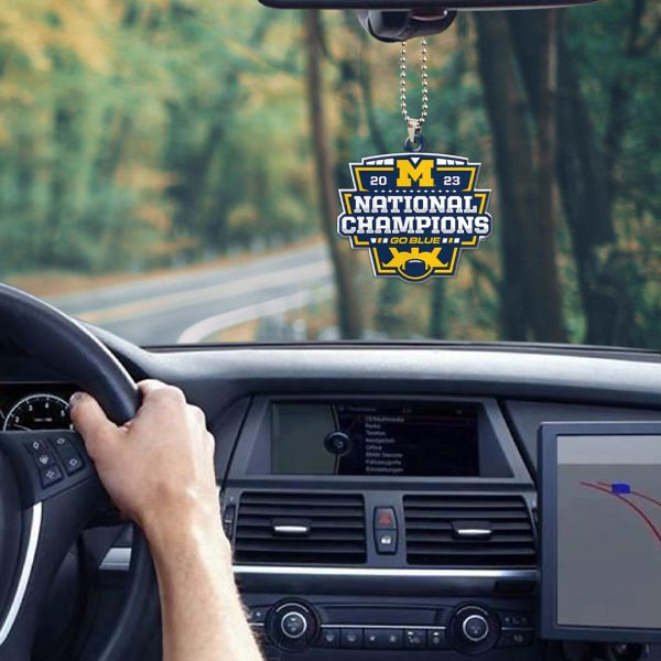 Michigan Wolverines Football Custom shape 1-sided Acrylic Car Ornament - MAITM 5406