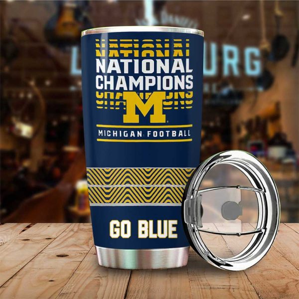 Personalized Michigan Wolverines Football Tumbler Cup - MAITM 5461