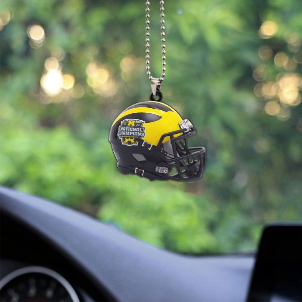 Michigan Wolverines Football Custom shape 1-sided Acrylic Car Ornament - MAITM 5405