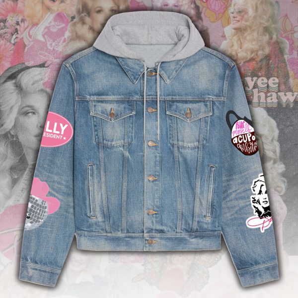 Dolly Parton Women's Denim Hood Jacket - ANHNV 3072