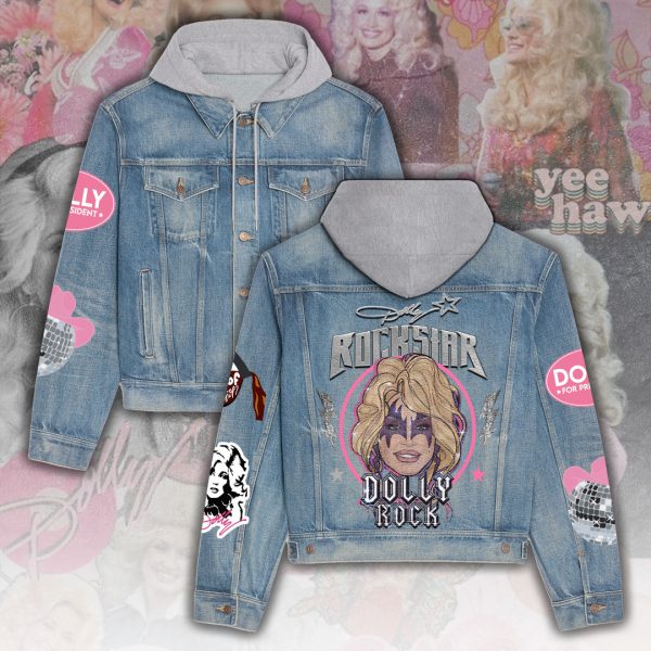 Dolly Parton Women's Denim Hood Jacket - ANHNV 3072