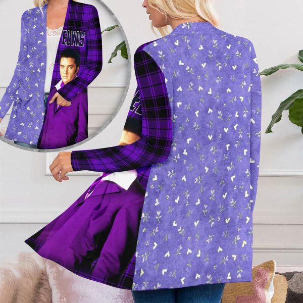 Elvis Presley Women’s Patch Pocket Cardigan – ANHNV 3553