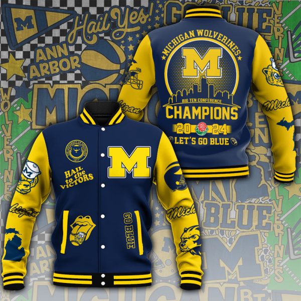 Michigan Wolverines Football Varsity Jacket - ANHNV 3561