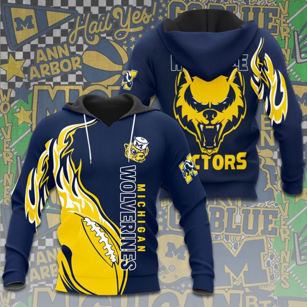 Michigan Wolverines Football 3D Apparel - ANHNV 3570