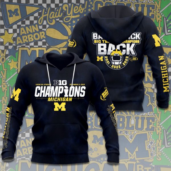 Michigan Wolverines Football 3D Apparel - ANHNV 3572