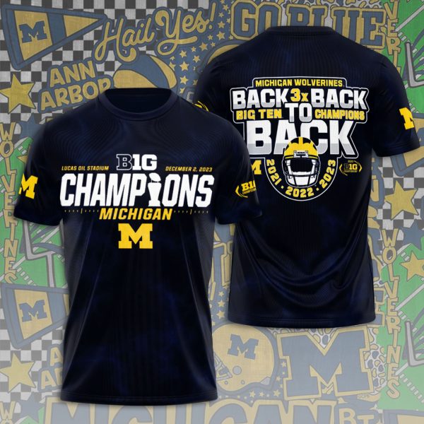 Michigan Wolverines Football 3D Apparel - ANHNV 3572