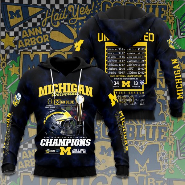 Michigan Wolverines Football 3D Apparel - ANHNV 3607